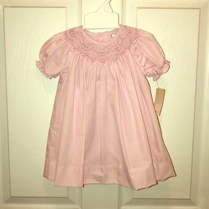 NWT Smocked 3 month Petit Ami dress and bloomers.